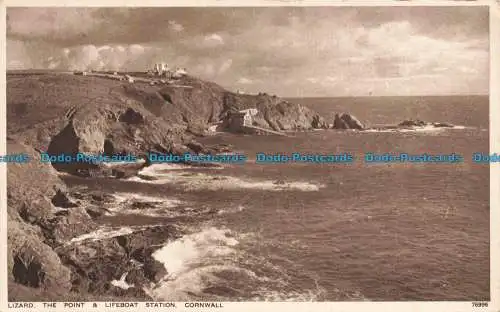 R674375 Cornwall. Eidechse. Die Weichen- und Rettungsbootstation. Photochrom