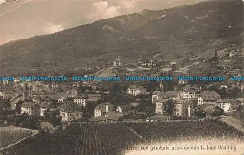 R674387 Sierre. vue Generale Prise Depuis la Tour Goubing. H. Ruedi. 1913