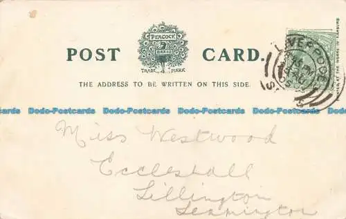 R675440 Warwick Castle. Die Avon und die alte Mühle. Pfau. 1905