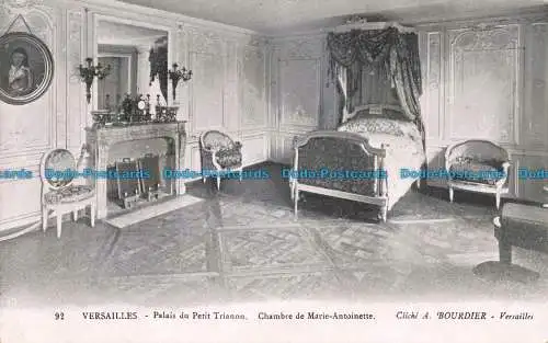 R674413 Versailles. Palais du Petit Trianon. Chambre de Marie Antoinette. A. Bou