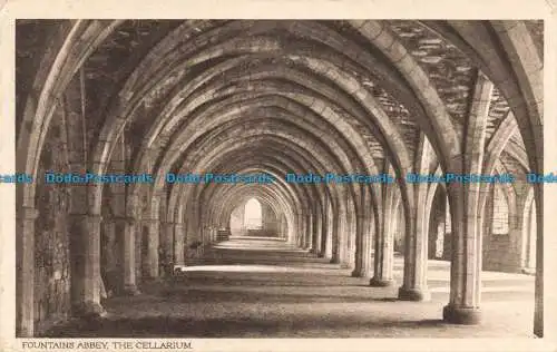 R675469 Fountains Abbey. Das Cellarium. Parker. The Seal of Artistic RA Series