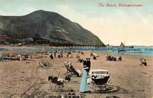 R674990 Penmaenmawr. Der Strand. Valentines Serie