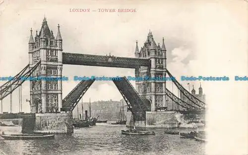 R675486 London. Tower Bridge. Edmund Dusedau. 1904