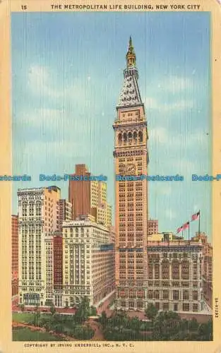 R676445 New York City. Das Metropolitan Life Building. Irving Underhill. Alfred