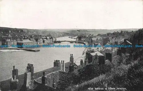 R675562 Whitby. Neue Brücke und Stadt. E. T. W. Dennis