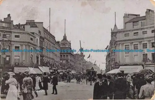 R675083 London. Oxford Circus. Postkarte. 1905