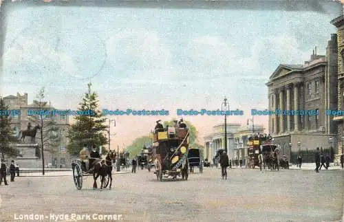 R675084 London. Hyde Park Corner. W. J. Hay. Serie Nr. 10. 1905