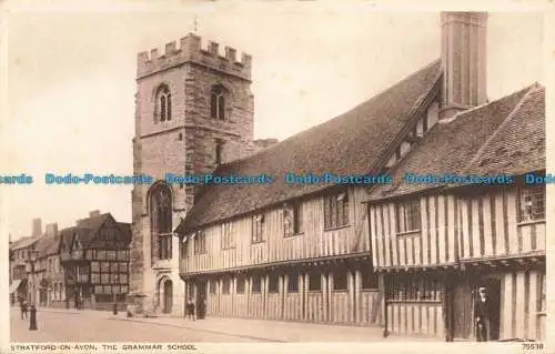 R675150 Stratford auf Avon. Das Gymnasium. Photochrom