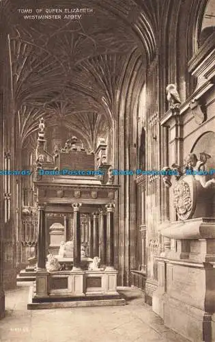 R676571 Westminster Abbey. Grabmal von Queen Elizabeth. Valentinstag. Fotogravur Seri