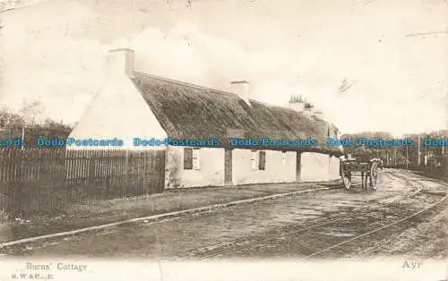 R675170 Ayr. Burns Cottage. Serie M. W. und Co. Caledonia. 1904