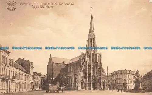 R677125 Borgerhout. Kerk O. L. V. Ter Sneeuw. Eglise Ste Marie. A.S.A