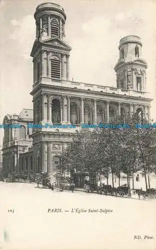 R676598 Paris. L Eglise Saint Sulpice. ND. Foto