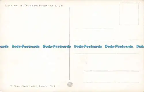 R677167 Axenstraße mit Fluelen und Bristenstock 3075 m. E. Goetz