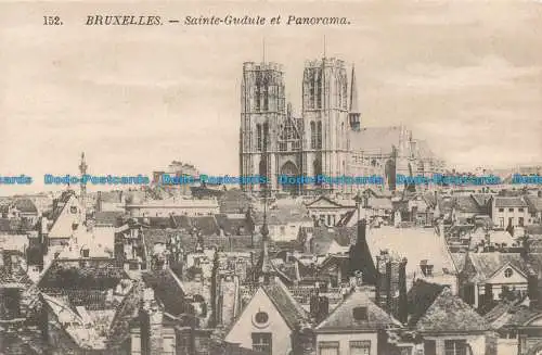 R677184 Bruxelles. Sainte Gudule et Panorama