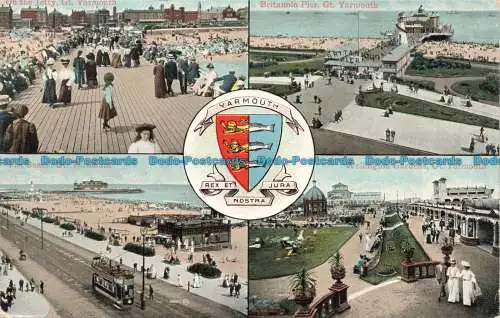 R676660 Yarmouth. Der Strand. Serie Valentine. Multi View