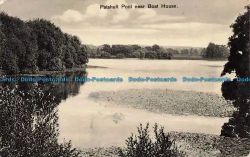 R678076 Patshull Pool in der Nähe von Bootshaus. Serie G. Miller. 1910