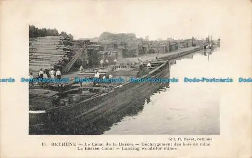 R676670 Bethune. La Basseekanal. H. David. Edia