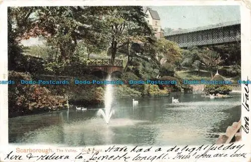 R678113 Scarborough. Das Tal. Ententeich. Pfau. 1903