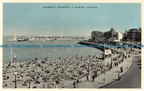 R675769 Margate Harbour and Marine Parade. E. T. W. Dennis