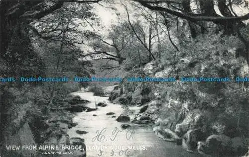 R677236 Llandrindod Wells. Blick von der Alpenbrücke. L. und N.W. Eisenbahn. 1906