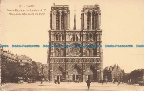 R677239 Paris. Kirche Notre Dame und die Veranda. A. Papeghin