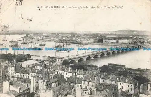 R676721 Bordeaux. Vue Generale Prise de la Tour St. Michel. 1914