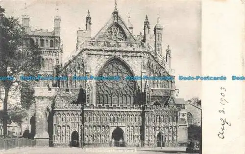 R678192 Kathedrale von Exeter. W. Front. Wheaton Serie. 1903