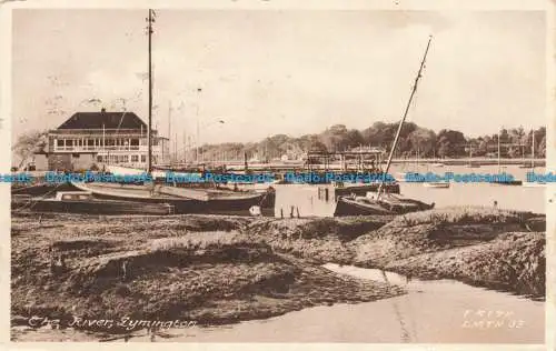 R675865 Lymington. Der Fluss. F. Frith. 1954