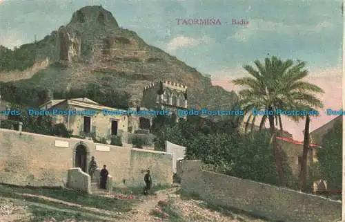 R678221 Taormina. Badia. Postkarte. 1908