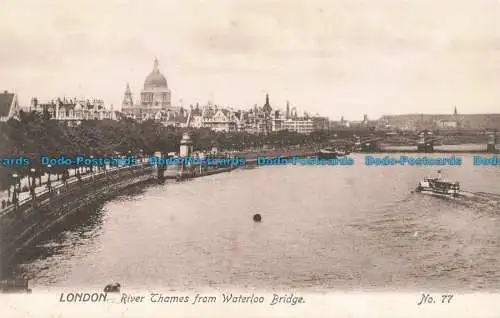 R675871 London. Themse von der Waterloo Bridge. Nr. 77