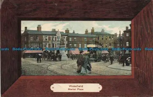 R675913 Wakefield. Marktplatz. Woolstone Bros. Serie. Nr. 138. 1908