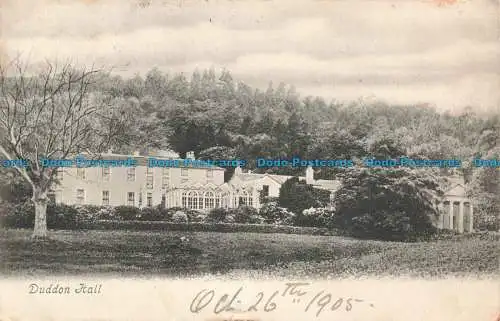 R677377 Duddon Hall. Postkarte. 1905