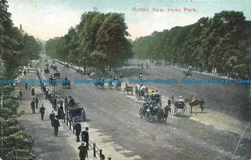 R677387 Hyde Park. Faule Reihe. Postkarte