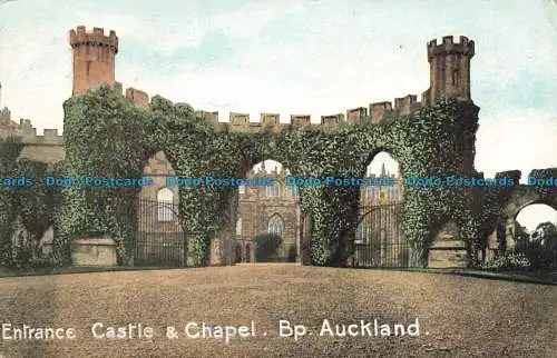 R675927 Eingang Schloss und Kapelle. Bp. Auckland. 1905