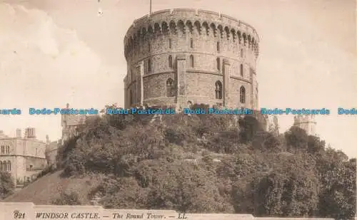 R676872 Windsor Castle. Der runde Turm. LL. 921