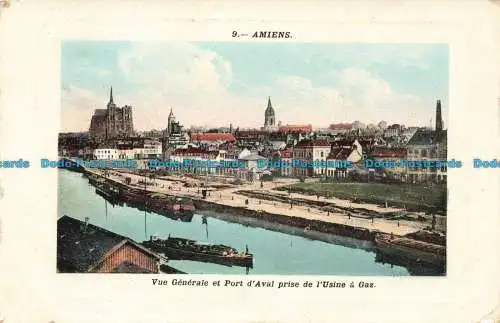 R677426 Amiens. Vue Generale et Port d Aval Prise de l Usine a Gaz. Leon Caron