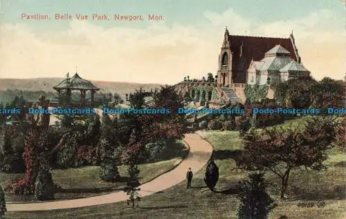 R678323 Mo. Newport. Belle Vue Park. Pavillon. Valentines Serie