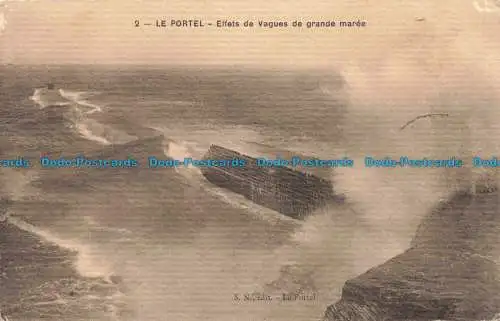 R678378 Le Portel. Effets de Vagues de Grande Maree. S.N