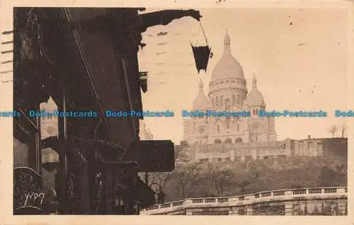 R678395 Paris. Die Sacre Coeur von der Steinkerque Street aus gesehen. Yvon. 1928