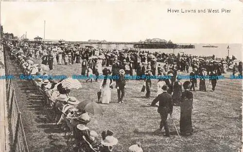 R677001 Hove Lawns und West Pier. Valentines Serie