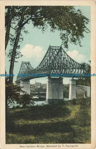 R676057 Montreal. New Harbour Bridge. Fotogelatine Gravur. T. Farmer