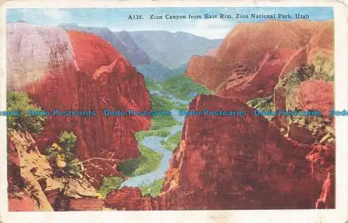 R677038 Utah. Zion Nationalpark. Zion Canyon von East Rim. Tischlerpapier