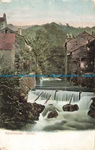 R676093 Ambleside. Alte Mühle. Bildbriefpapier. Autochrom