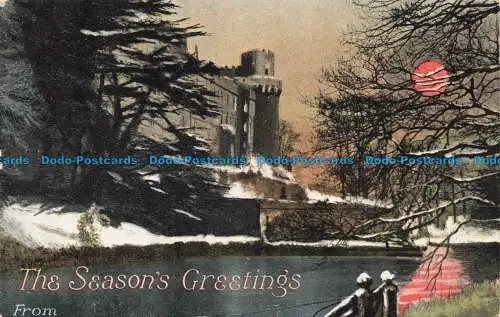 R677569 The Season Greetings. Fluss. Schloss. Valentines Serie. 1903