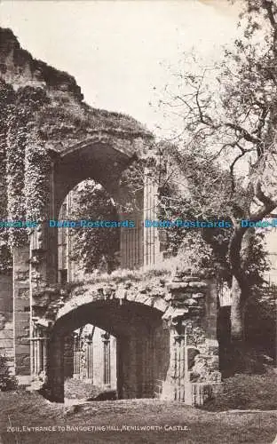 R676111 Kenilworth Castle. Eingang zum Festsaal. J. Lachs