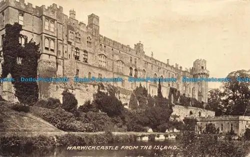 R677582 Warwick Castle von der Insel. H. H. Lacy. 1919