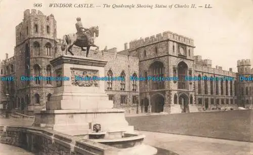 R677609 Windsor Castle. Das Viereck zeigt Statue Karls II. LL. 906