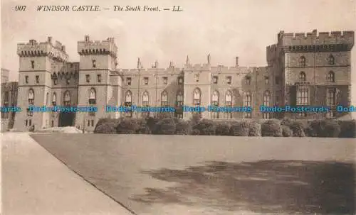 R677626 Windsor Castle. Die Südfront. LL. 907