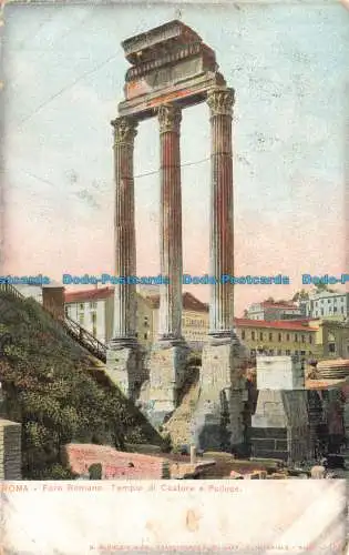 R676220 Roma. Foro Romano. Tempio di Castore e Polluce. G. Blumlein. 1923