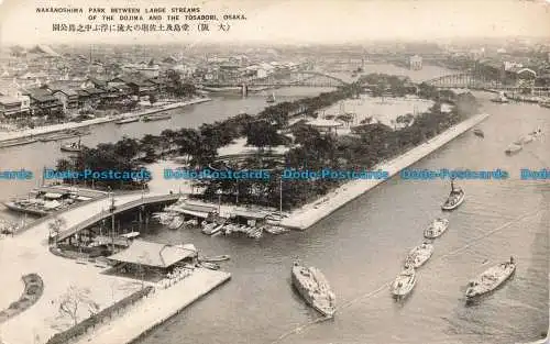 R678585 Osaka. Nakanoshima Park zwischen großen Bächen des Dojima und der Tosa